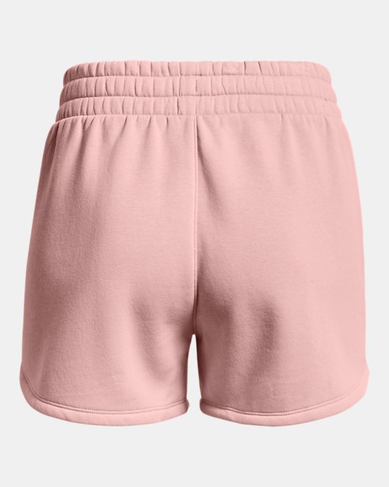Damen UA Rival Fleece Shorts, Pink, pdpMainDesktop image number 5